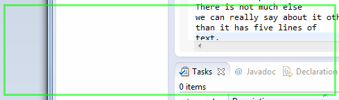 Dropping a view to detach it from the main workbench window