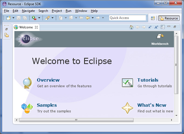 Welcome screenshot
